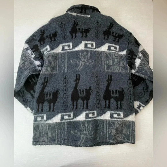 Tejidos Centenario Wool Blend Wooden Button Front Sweater Jacket Size M Men’s - Picture 8 of 8